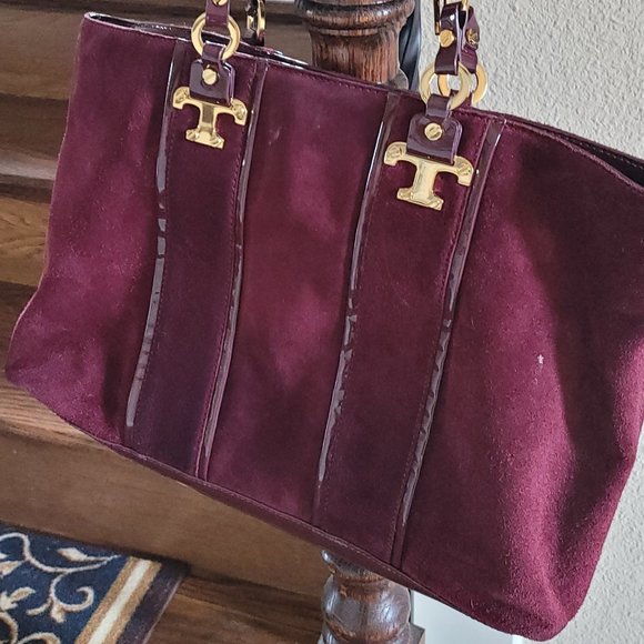 Tory Burch Handbags - Large Tory Burch Suede Tote